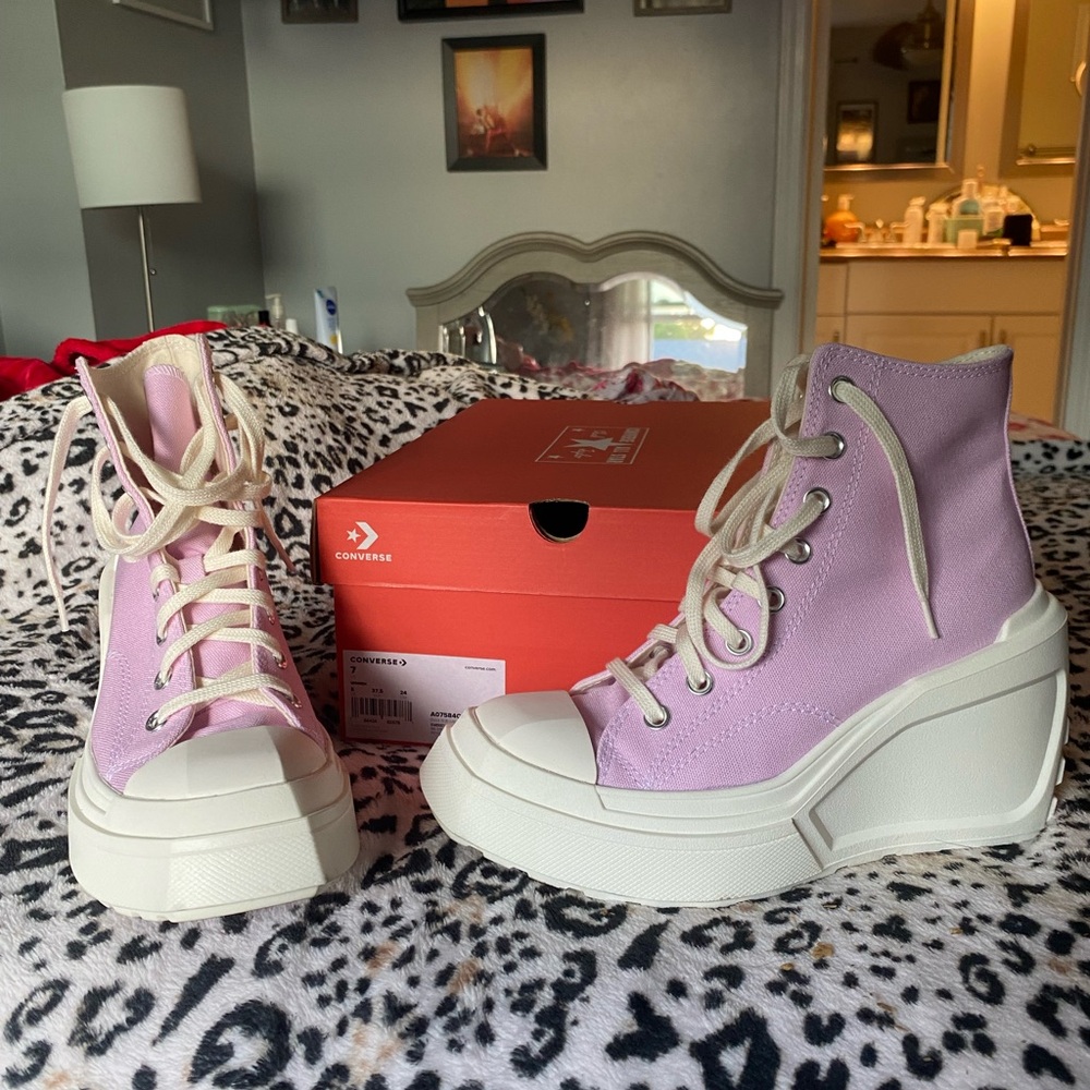 Converse Women's High-Top Platform Sneakers - Lavender